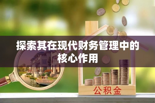 麟游探索其在现代财务管理中的核心作用